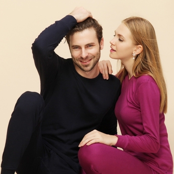 Rudens ir žiemos vyriškas grynos medvilnės termo apatinių komplektas, moteriški termo apatiniai, medvilninis megztinis, trikotažas, sutankintas šilumai