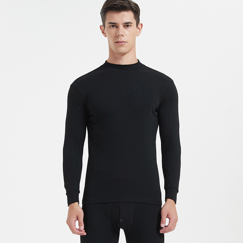 Rudens ir žiemos vyriškas grynos medvilnės termo apatinių komplektas, moteriški termo apatiniai, medvilninis megztinis, trikotažas, sutankintas šilumai