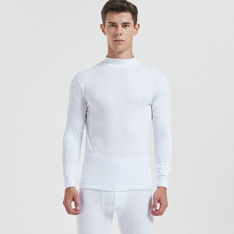 Rudens ir žiemos vyriškas grynos medvilnės termo apatinių komplektas, moteriški termo apatiniai, medvilninis megztinis, trikotažas, sutankintas šilumai