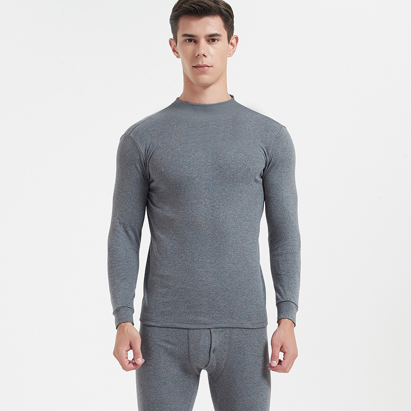 Rudens ir žiemos vyriškas grynos medvilnės termo apatinių komplektas, moteriški termo apatiniai, medvilninis megztinis, trikotažas, sutankintas šilumai