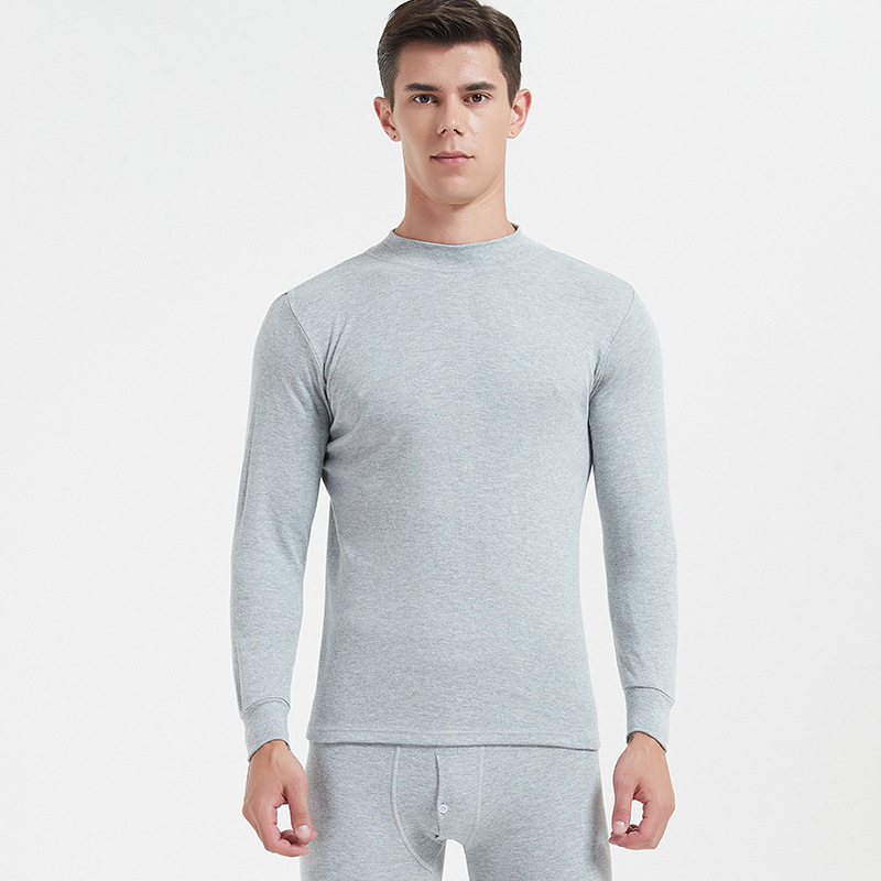 Rudens ir žiemos vyriškas grynos medvilnės termo apatinių komplektas, moteriški termo apatiniai, medvilninis megztinis, trikotažas, sutankintas šilumai