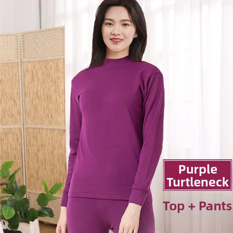 Rudens ir žiemos vyriškas grynos medvilnės termo apatinių komplektas, moteriški termo apatiniai, medvilninis megztinis, trikotažas, sutankintas šilumai