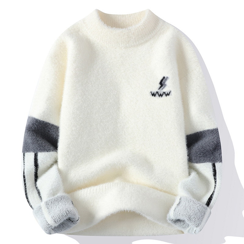Zima 13 Debeli pulover za tinejdžere 12-godišnji dječaci Učenici osnovne škole 14 Moderni pleteni proizvodi 15 Pulover za velike dječake