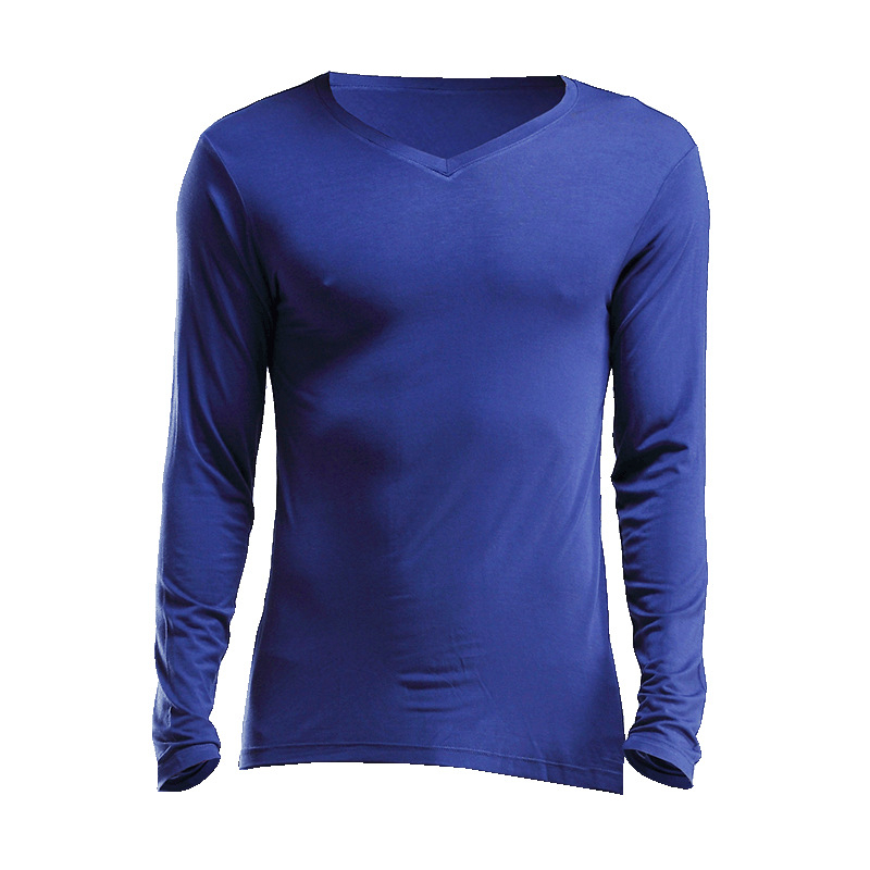 Vyriški terminiai apatiniai ilgomis rankovėmis, aptempti V formos iškirpte, ploni marškinėliai rudens ir žiemos drabužiams, skirti jaunimui ir vidutinio amžiaus žmonėms.