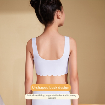 Arendav tüdrukute aluspesu õpilasrinnahoidja, sobib 8-16-aastastele, ketikvaliteediga modaalkangast pehmendav kangas