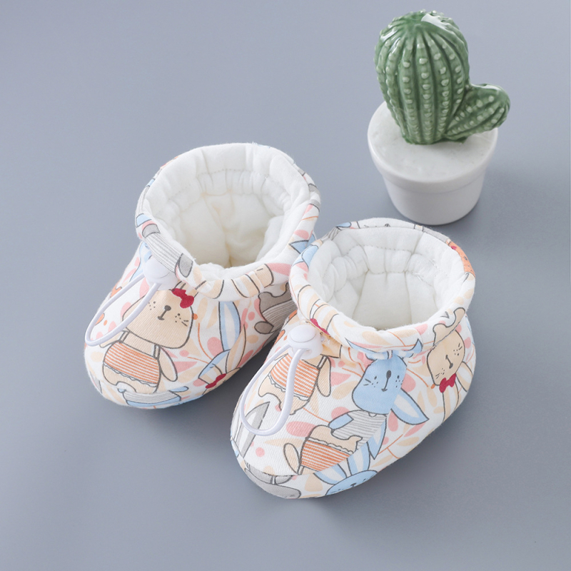 Naujagimio medvilniniai batukai, medvilninės kojinės, žieminiai kūdikių batukai, šilti, vilnos pamušalu, sustorintu minkštu padu berniukams ir mergaitėms