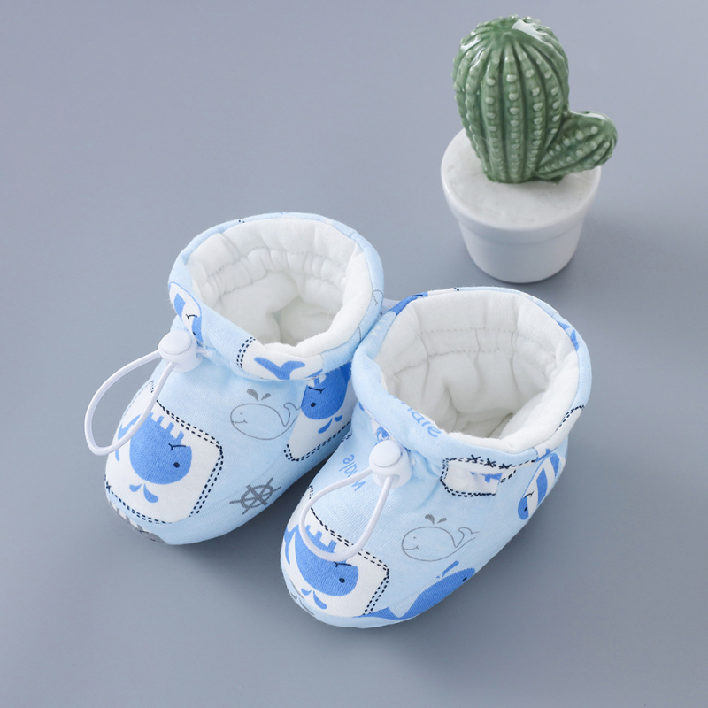 Naujagimio medvilniniai batukai, medvilninės kojinės, žieminiai kūdikių batukai, šilti, vilnos pamušalu, sustorintu minkštu padu berniukams ir mergaitėms