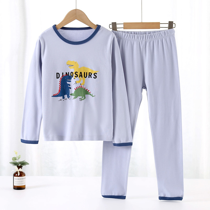 Vaikiški apatiniai kostiumėliai, medvilniniai pižamos berniukams, rudens drabužiai, rudens kelnės, medvilniniai dideli vaikų namų drabužiai, didmeninė prekyba sandėlyje