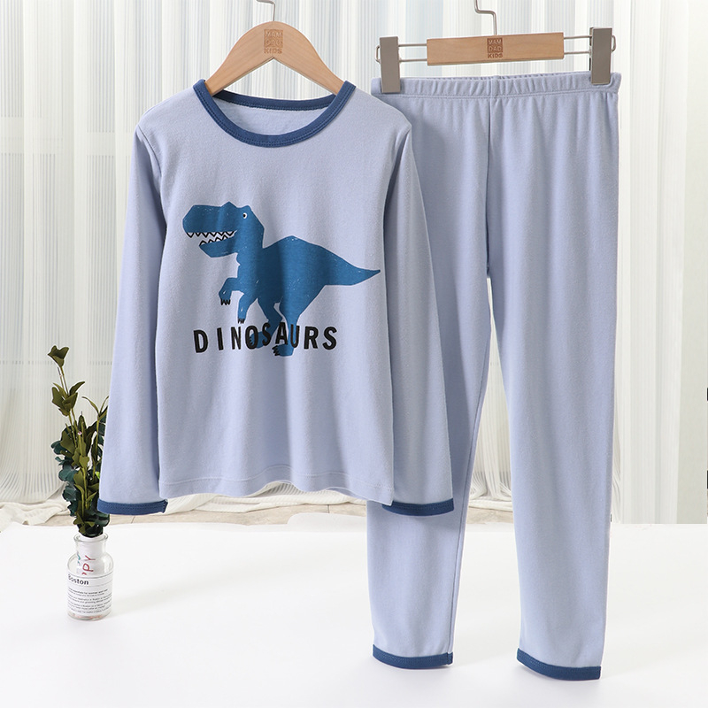 Vaikiški apatiniai kostiumėliai, medvilniniai pižamos berniukams, rudens drabužiai, rudens kelnės, medvilniniai dideli vaikų namų drabužiai, didmeninė prekyba sandėlyje