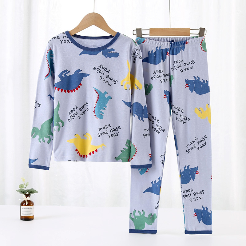 Vaikiški apatiniai kostiumėliai, medvilniniai pižamos berniukams, rudens drabužiai, rudens kelnės, medvilniniai dideli vaikų namų drabužiai, didmeninė prekyba sandėlyje