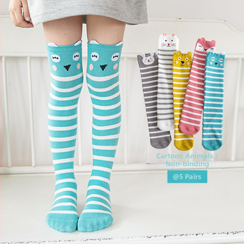 Παιδικές κάλτσες για κορίτσια, κάλτσες πάνω από το γόνατο, ανοιξιάτικες και φθινοπωρινές, κινουμένων σχεδίων, μικρές και μεγάλες, ψηλές παιδικές κάλτσες, κάλτσες φοιτητών, χονδρικής