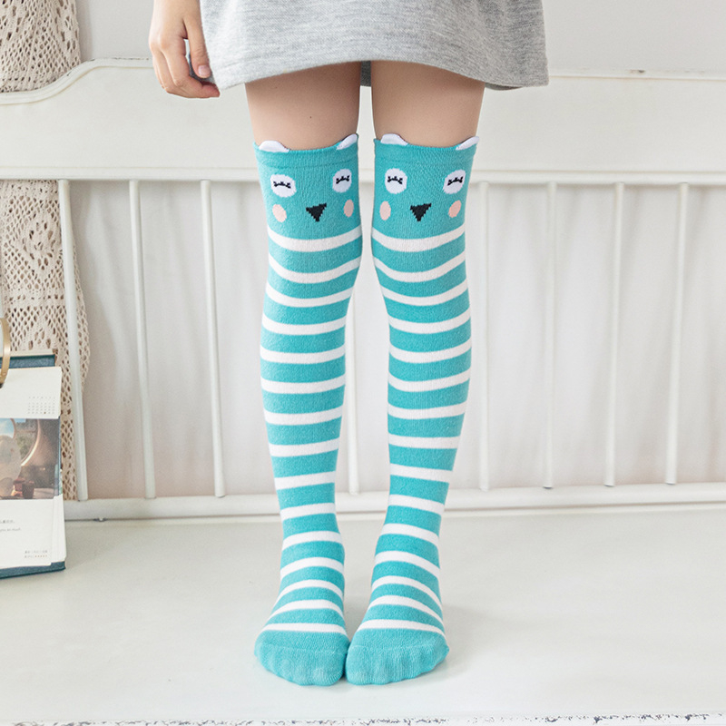 Παιδικές κάλτσες για κορίτσια, κάλτσες πάνω από το γόνατο, ανοιξιάτικες και φθινοπωρινές, κινουμένων σχεδίων, μικρές και μεγάλες, ψηλές παιδικές κάλτσες, κάλτσες φοιτητών, χονδρικής