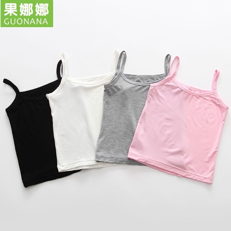 Modalni prsluk, dječji sling za djevojčice, ljetni djevojački, bijeli dječji univerzalni donji dio za djevojčice, ljetna dječja odjeća