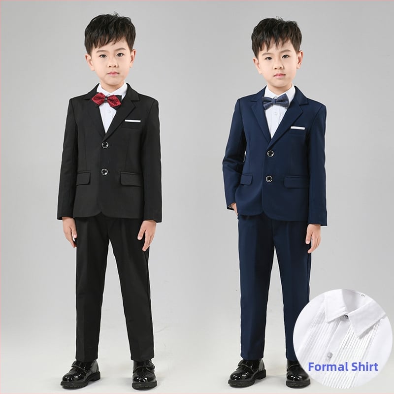 Costum pentru copii, costum de pian cu flori, rochie de spectacol pentru băieți mari, haină britanică, costum de băiat