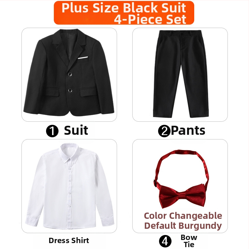 Costum pentru copii, costum de pian cu flori, rochie de spectacol pentru băieți mari, haină britanică, costum de băiat