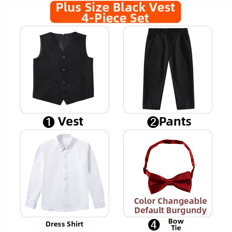 Costum pentru copii, costum de pian cu flori, rochie de spectacol pentru băieți mari, haină britanică, costum de băiat