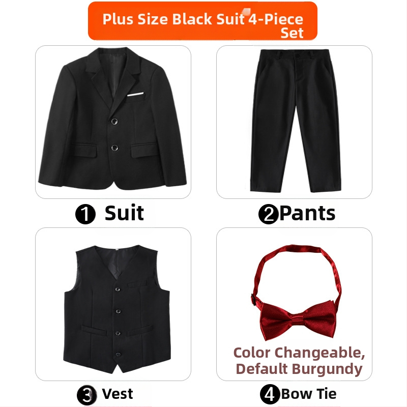 Costum pentru copii, costum de pian cu flori, rochie de spectacol pentru băieți mari, haină britanică, costum de băiat