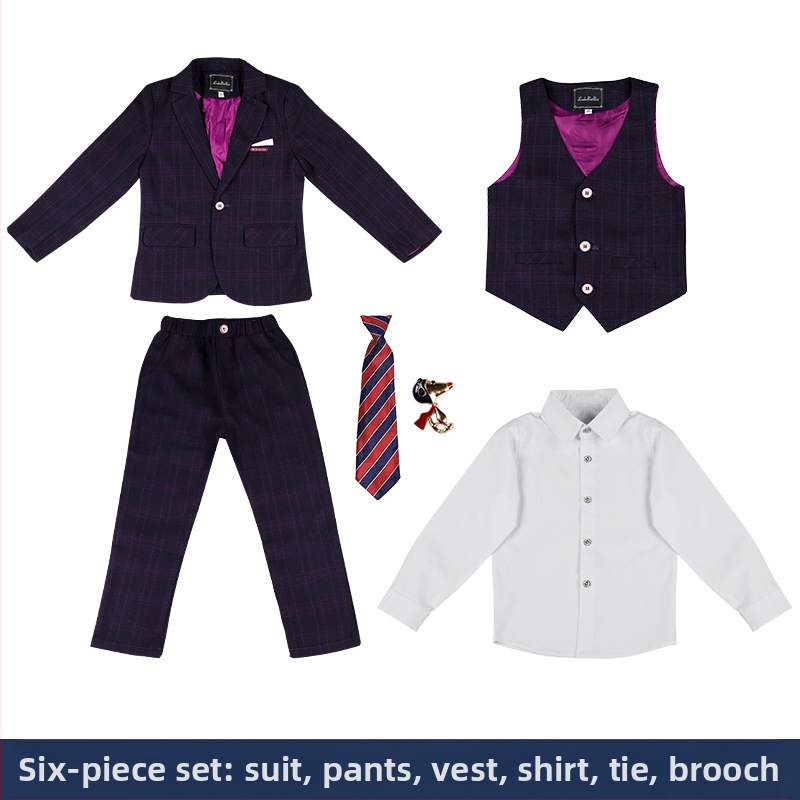 Jesenski i zimski set haljina za dječake 2022., lijepi karirani dječji set malih dimenzija, stilska haljina za bebe za jednu godinu