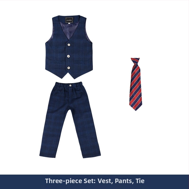 Jesenski i zimski set haljina za dječake 2022., lijepi karirani dječji set malih dimenzija, stilska haljina za bebe za jednu godinu