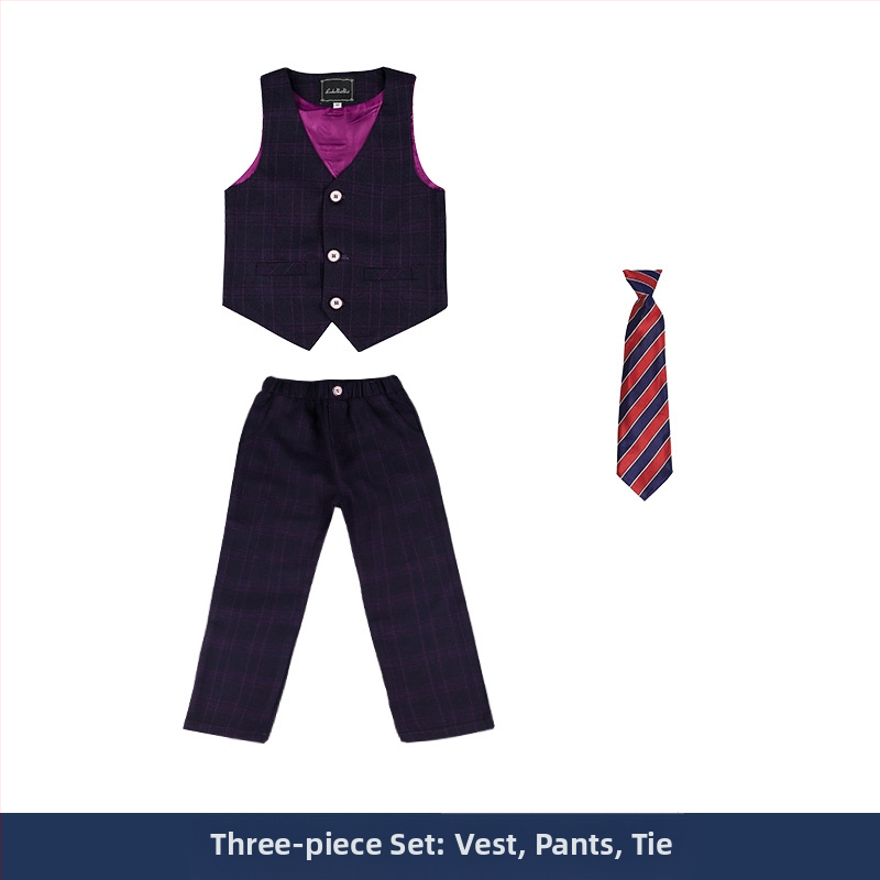 Jesenski i zimski set haljina za dječake 2022., lijepi karirani dječji set malih dimenzija, stilska haljina za bebe za jednu godinu