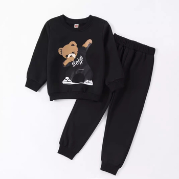 Άνοιξη και Φθινόπωρο Νέα Μακρυμάνικα Παντελόνια Παιδικά Μόδας Κινούμενα Σχέδια Εκτυπωμένα Αγόρια και Κορίτσια Βρεφικά Casual Αθλητικά Φούτερ