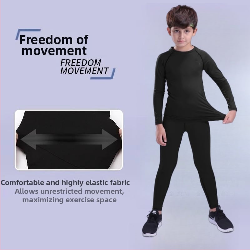 Colanți pentru copii, haine de antrenament, costum sport de toamnă și de iarnă, haine de baschet, fotbal, cu uscare rapidă, haine de fitness pentru băieți și băieți