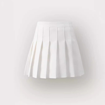 Mergaičių klostuotas sijonas 2025 m. vasaros vaikiškas „Preppy“ stiliaus uniforminis sijonas, mergaičių sportinis teniso sijonas