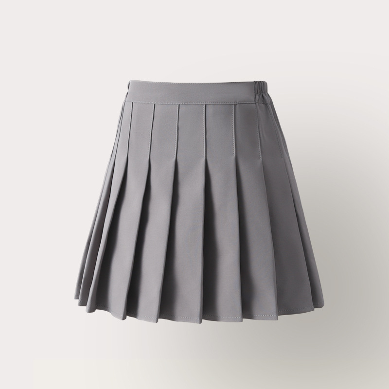 Mergaičių klostuotas sijonas 2025 m. vasaros vaikiškas „Preppy“ stiliaus uniforminis sijonas, mergaičių sportinis teniso sijonas