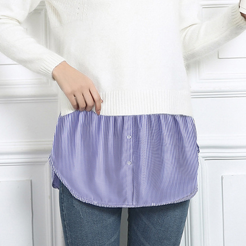 Pulover nou 2024 cu perdea de pârți, fustă de bază pentru femei, asortat, pulover cu tiv fals, fustă mică