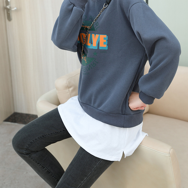 Pulover nou 2024 cu perdea de pârți, fustă de bază pentru femei, asortat, pulover cu tiv fals, fustă mică