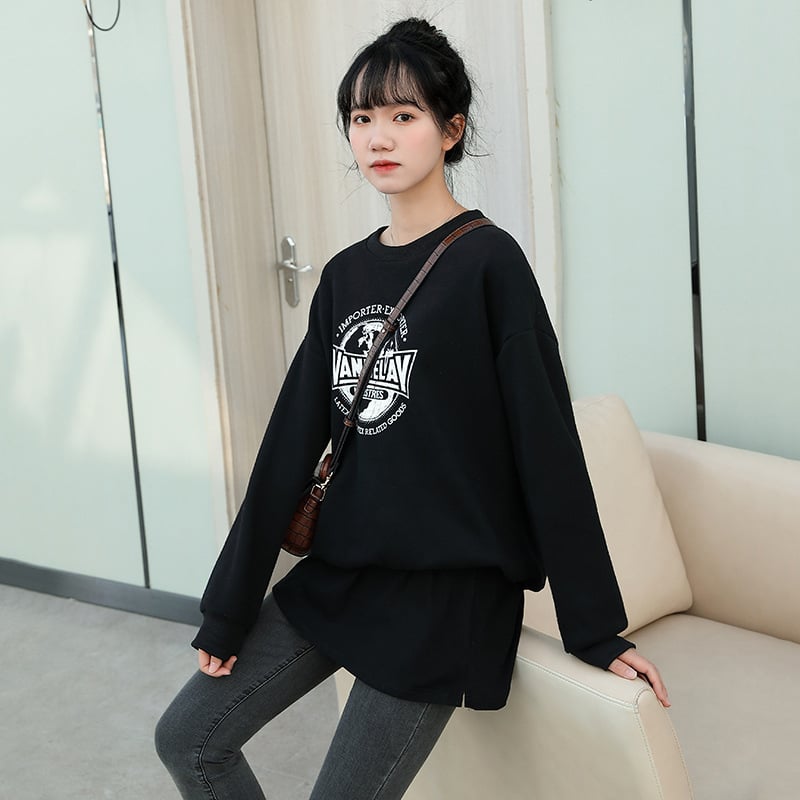 Pulover nou 2024 cu perdea de pârți, fustă de bază pentru femei, asortat, pulover cu tiv fals, fustă mică