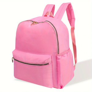 Piiriülene uus nailonist koolikott kommivärvi lihtne ühevärviline seljakott suure mahutavusega õpilase seljakott õue reisikott