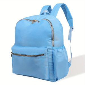 Piiriülene uus nailonist koolikott kommivärvi lihtne ühevärviline seljakott suure mahutavusega õpilase seljakott õue reisikott