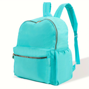 Piiriülene uus nailonist koolikott kommivärvi lihtne ühevärviline seljakott suure mahutavusega õpilase seljakott õue reisikott