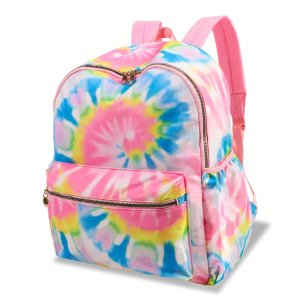 Piiriülene uus nailonist koolikott kommivärvi lihtne ühevärviline seljakott suure mahutavusega õpilase seljakott õue reisikott