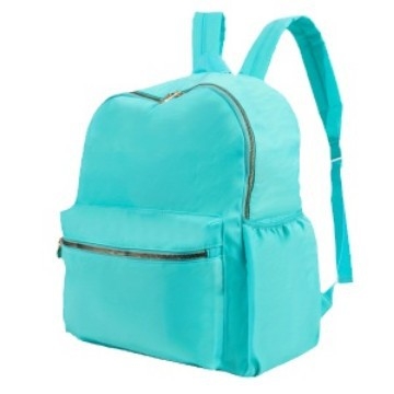 Geantă de școală din nailon transfrontalieră, culoare bomboane, culoare solidă simplă, rucsac de mare capacitate pentru studenți, rucsac de călătorie în aer liber
