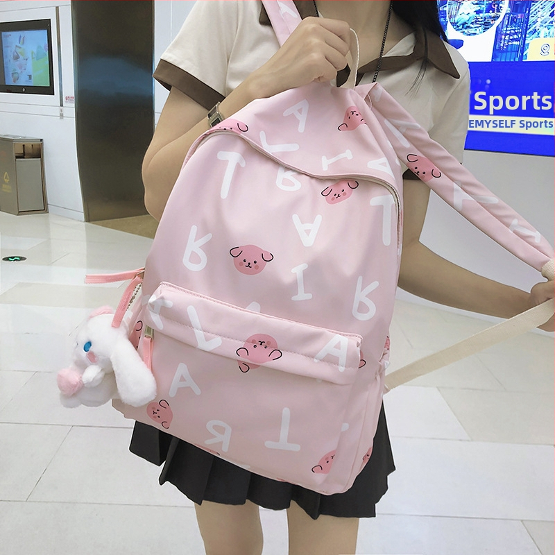 Японска сладка чанта за графити за момичета, ученическа чанта, дамска, корейска гимназистка, раница за ученици от средното училище с голям капацитет