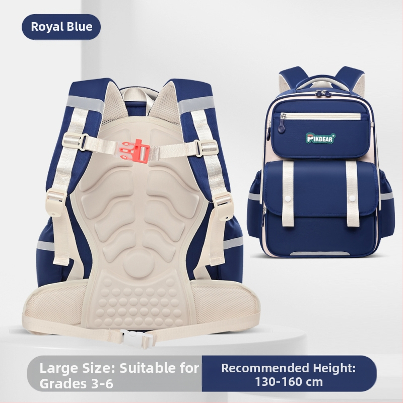 Nou ghiozdan școlar primar Yunduo Kidsren, ghiozdan școlar multi-compartiment pentru băieți și fete, clasa 3-6, reducerea poverii