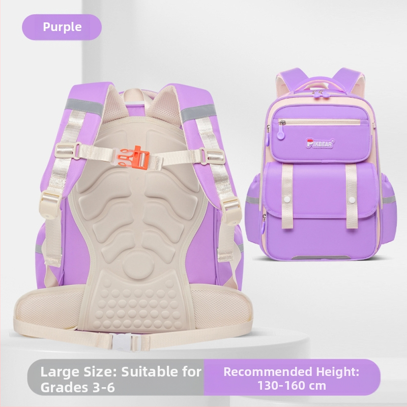 Nou ghiozdan școlar primar Yunduo Kidsren, ghiozdan școlar multi-compartiment pentru băieți și fete, clasa 3-6, reducerea poverii