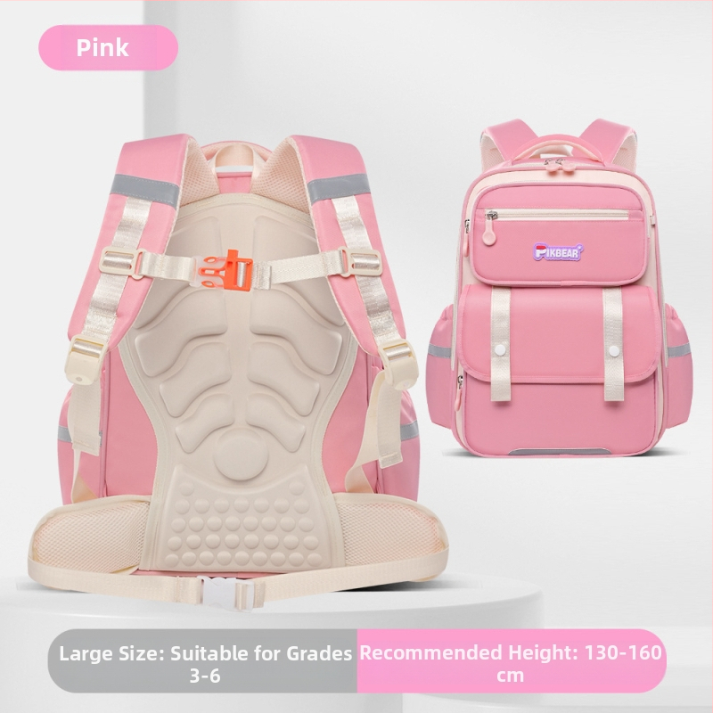 Nou ghiozdan școlar primar Yunduo Kidsren, ghiozdan școlar multi-compartiment pentru băieți și fete, clasa 3-6, reducerea poverii