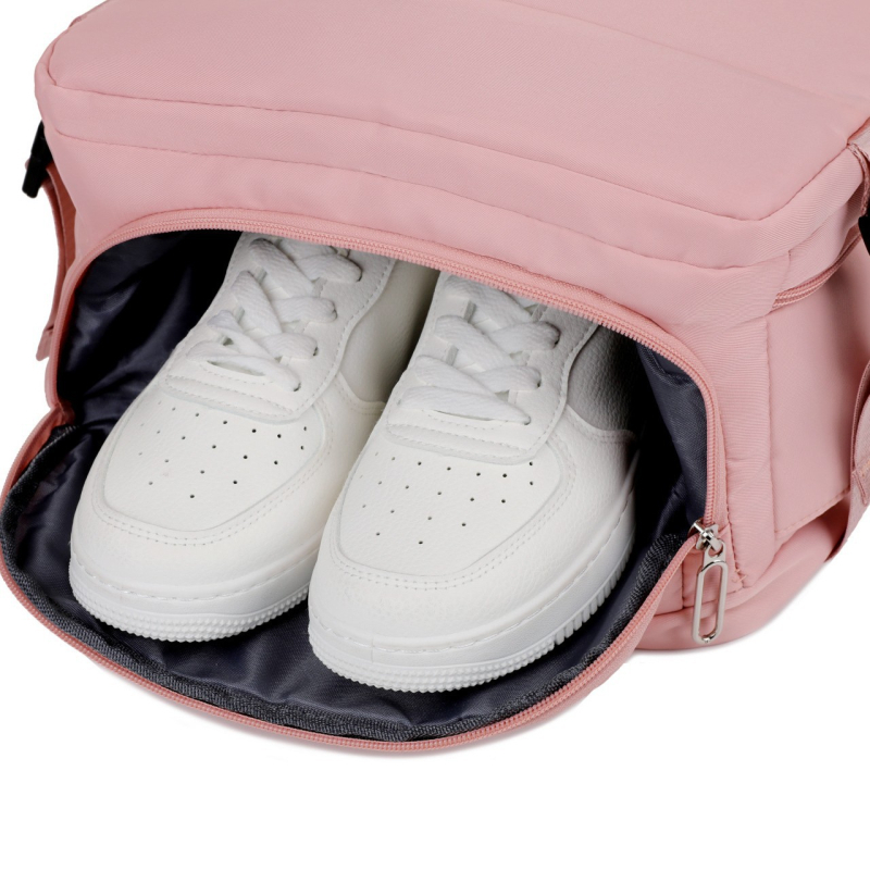 Pārrobežu meiteņu mugursoma, lielas ietilpības, daudzfunkcionāla, sausai un mitrai apavu atdalīšanai, īsiem ceļojumiem, ūdeni atgrūdoša mugursoma