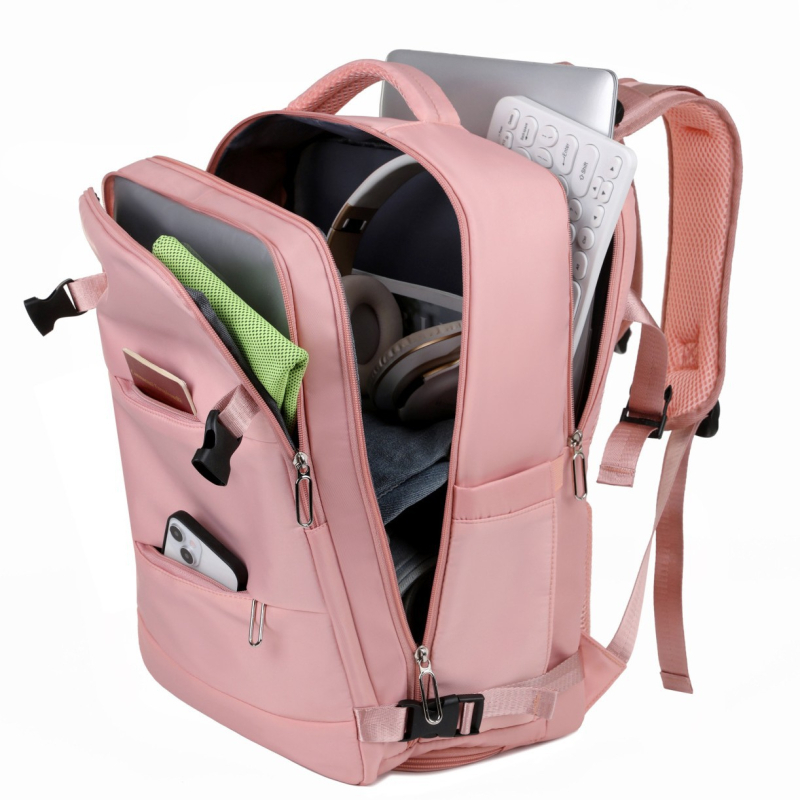 Pārrobežu meiteņu mugursoma, lielas ietilpības, daudzfunkcionāla, sausai un mitrai apavu atdalīšanai, īsiem ceļojumiem, ūdeni atgrūdoša mugursoma