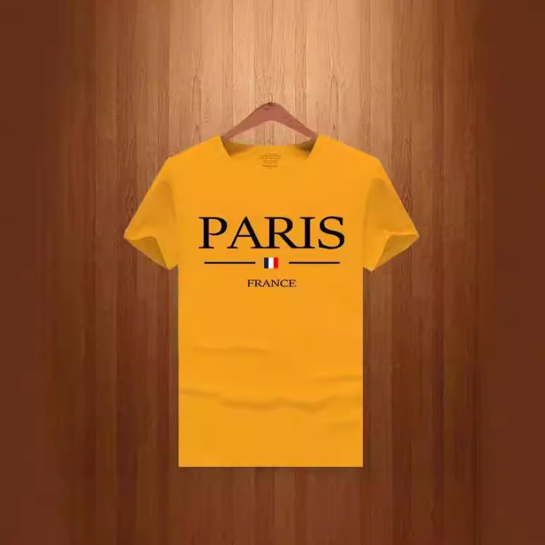 Prabangūs vyriški marškinėliai su Paryžiaus raidėmis, trumpomis rankovėmis, Y2K marškinėliai, medvilniniai laisvi drabužiai, minkštas viršus, dideli drabužiai