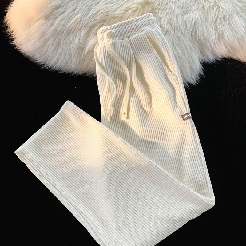 2024 Ανδρικά Παντελόνια Corduroy Label Casual, Χονδρικό, Χαλαρό Παντελόνι με Ίσια Πλευρά για Φθινόπωρο και Χειμώνα