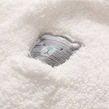 Βρεφική φόρμα με επένδυση από φλις αρνί 0-1 ετών μακριά, ζεστά ρούχα για μωρά με αναρρίχηση, μικροεπιχειρήσεις