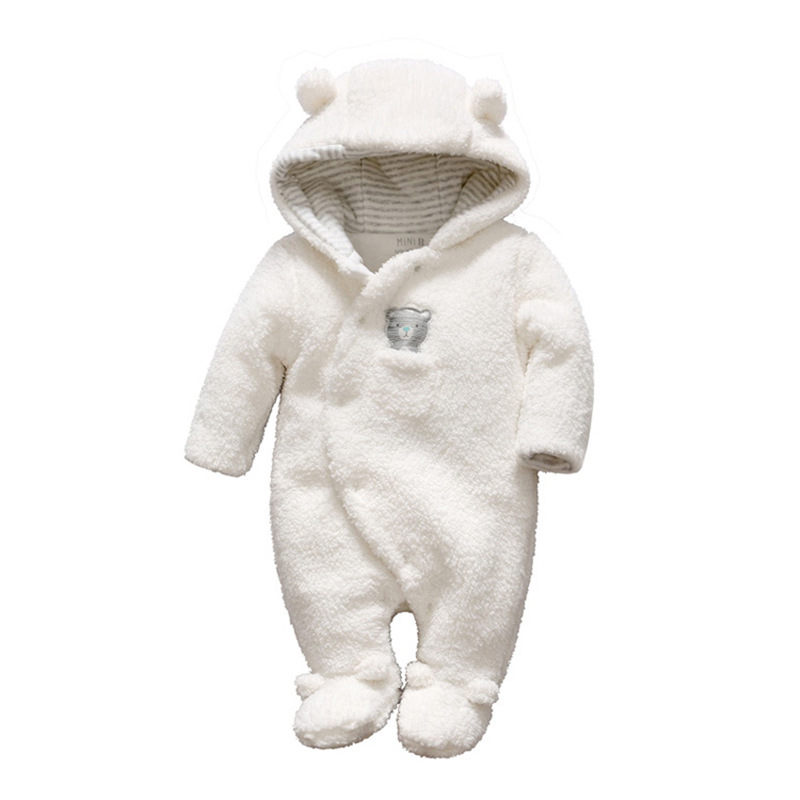 Beebi polsterdatud lamba-fliisist kombinesoon 0-1 aastasele pikale ronimisriietele, soe beebiriiete mikroettevõte