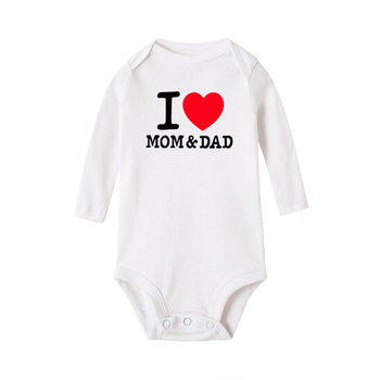 Εξωτερικό εμπόριο χονδρικής ilove μαμά απλά αγγλικά γράμματα νεογέννητα ρούχα αναρρίχησης μωρού μονοκόμματο τρίγωνο χα ρούχα τσάντα κλανιά ρούχα