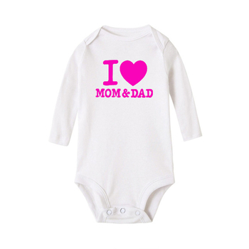 Εξωτερικό εμπόριο χονδρικής ilove μαμά απλά αγγλικά γράμματα νεογέννητα ρούχα αναρρίχησης μωρού μονοκόμματο τρίγωνο χα ρούχα τσάντα κλανιά ρούχα