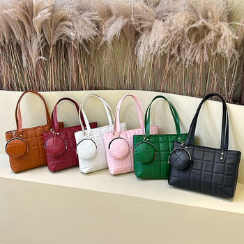 Naiste kott Moodne käekott Kaheosaline väike kott Moodne rombikujuline naiste kott Lihtne väike ruudukujuline kott Õlakott Mobiiltelefoni kott