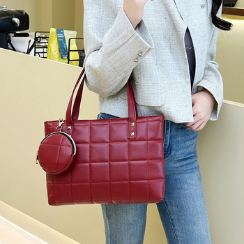 Naiste kott Moodne käekott Kaheosaline väike kott Moodne rombikujuline naiste kott Lihtne väike ruudukujuline kott Õlakott Mobiiltelefoni kott